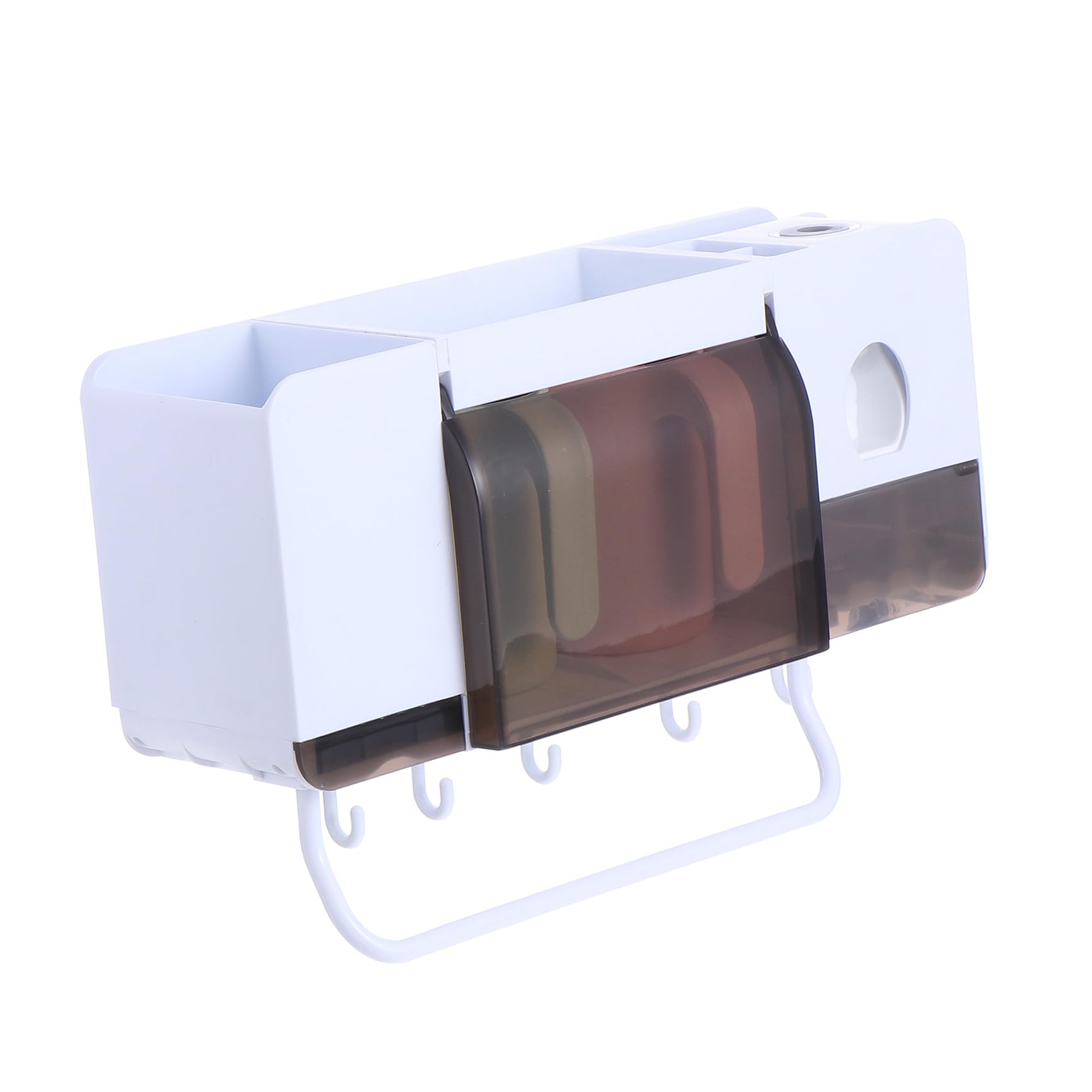 BESTYASH Soporte De Almacenamiento para Cepillos y Pasta De Dientes Diseño La Pared Sin Perforaciones y De para Baños