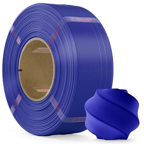 Image of PLA Filament 1.75mm PLA 3D Printer Filament(Refill),1kg Refill for Reusable Spools(2.2lbs),Premium Quality 3D Printing Filament for Bambu lab 3D Printers,Dark Blue