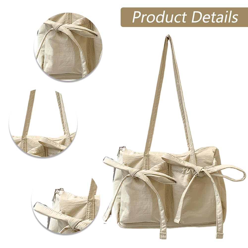Elegante bolso de mujer de nylon bandolera con cremallera para el uso diario