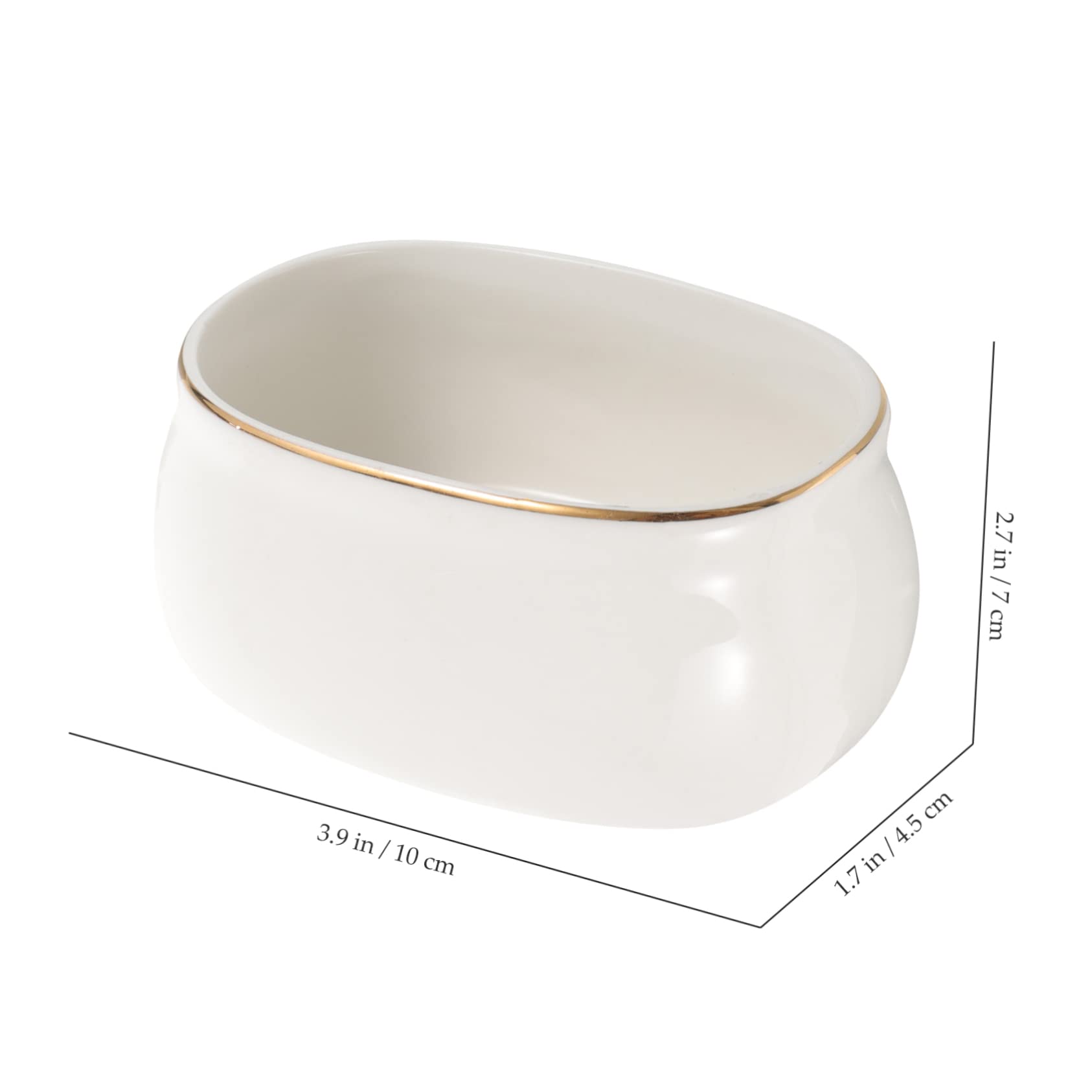 STOBAZA 4-inch Denier-shaped Sugar Cup Tea Coffee Sugar Canister Condiment Containers Mini Creamer Pitcher Fruit Container Sugar Storage Containers Small Coffee Milk Creamer Ceramics