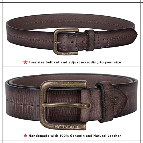 Image of HORNBULL Mens Alane Leather Belt | Casual Leather Belt for Men