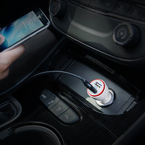 Anker 24W Dual Usb Car Charger, Powerdrive 2 For Iphone X / 8/7 / 6S / Plus, Ipad Pro/Air 2 / Mini, Note 5/4, Lg, Nexus, Htc, And More #TOP5