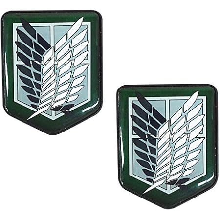 Amazon 明邦 進撃の巨人 ナンバーボルトキャップ Tt13 ナンバーカバー ホルダー 車 バイク