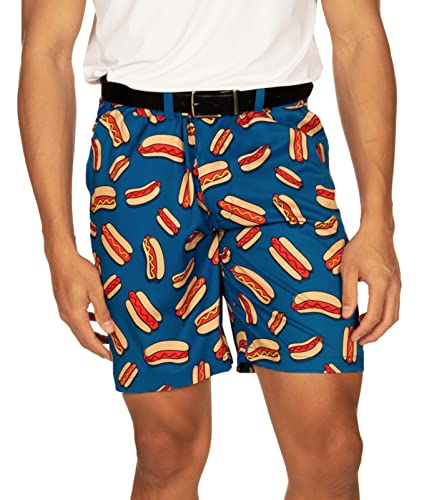 Tipsy Elves Classic-Fit Golf Shorts for Men - Colorful Men’s Athletic Short Pants - Ultra Soft Feel with 4 Way Stretch
