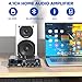 4.1-Kanal Verstärker, 1600W Mini hifi Verstärker, Bluetooth 5.0 für Heimlautsprecher 40W x...