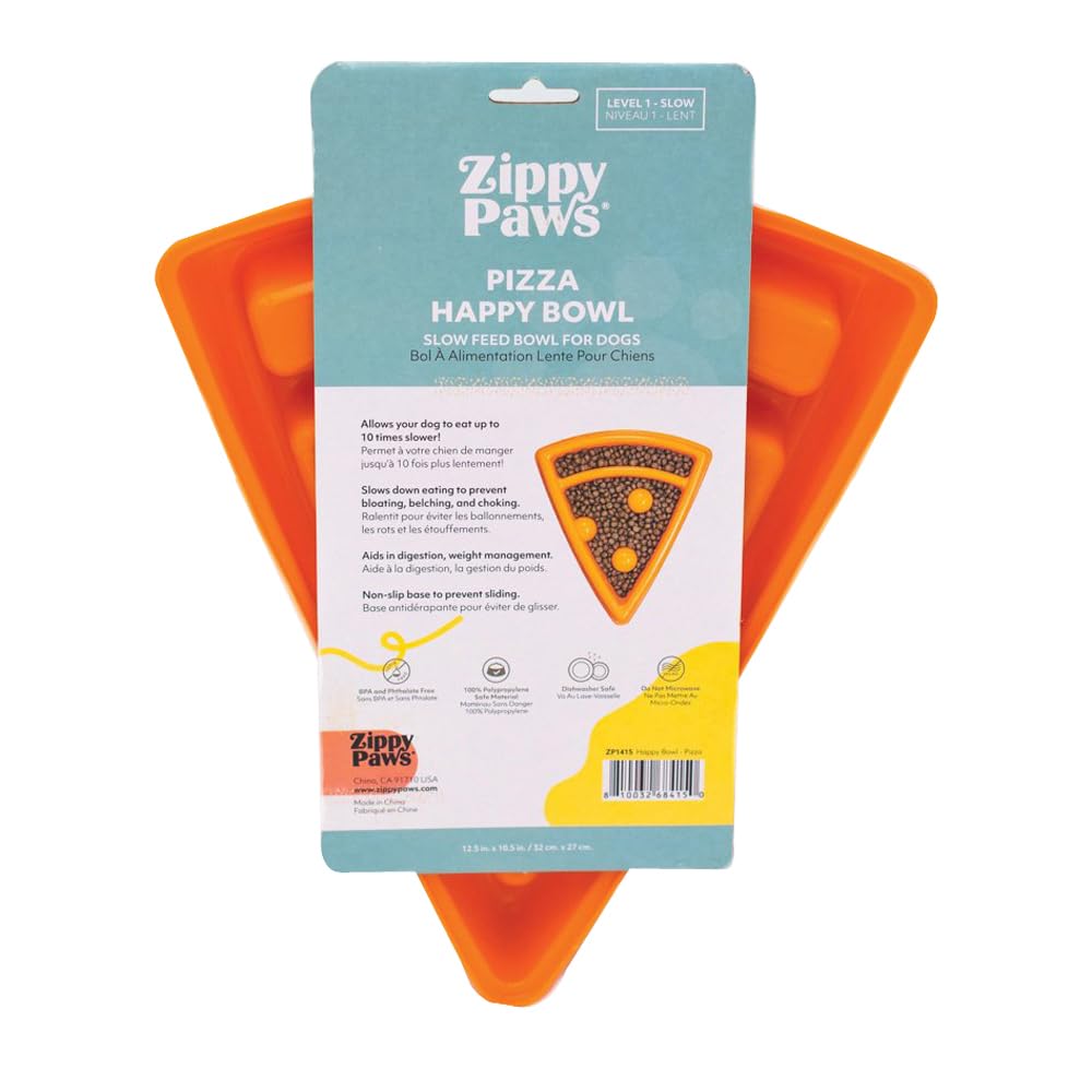 Pet Supplies : ZippyPaws - Happy Bowl - Slow Feeder Dog Bowl - Up
