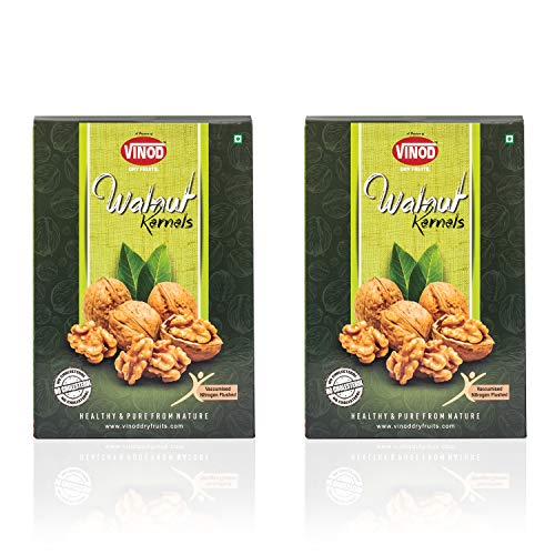 Image of Vinod Dry Fruits - 100% Natural & Premium Kernel Walnuts (500 Grams)