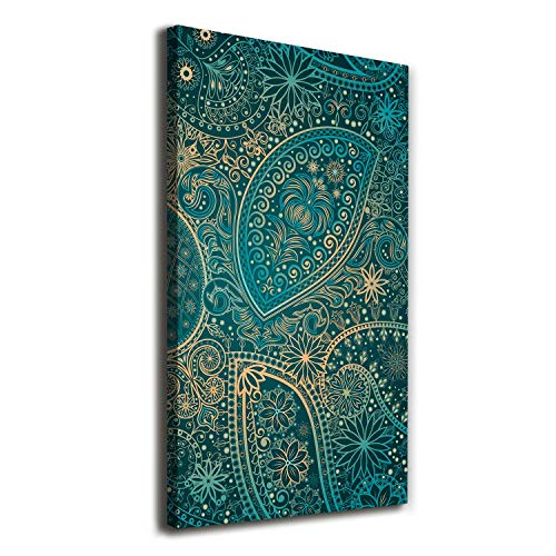 Tableaux pour la mur Tulup 60x120 cm avec ornements bleu