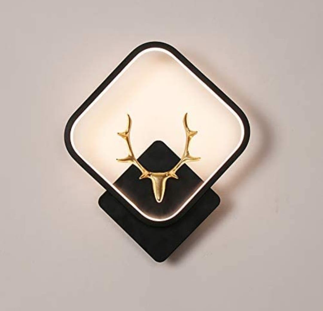 Golden Deer LED Wall Lights Fixture, Indoor Decor Wall Lamp Lighting, Wall Mounted Sconces for Bedroom Restaurant