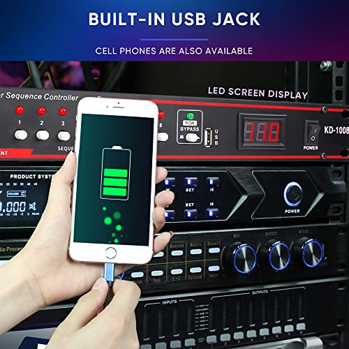 image for FULODE 10 Outlet Power conditioner -8 Independent Switch Rack power, P