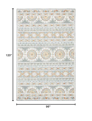 Tapete Safavieh Blossom 8x10 pies Gris/Marfil miniatura 2