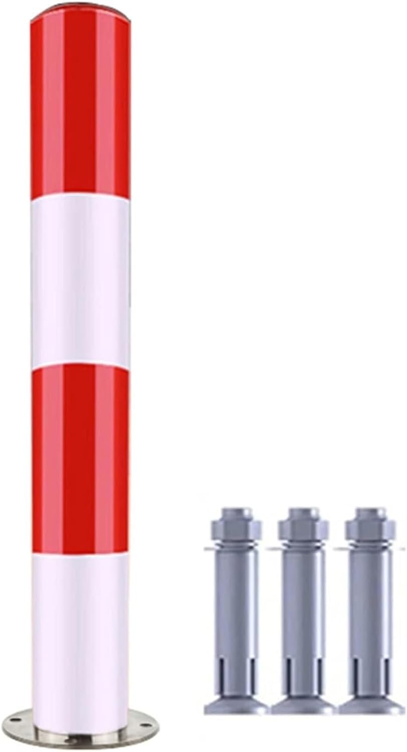 GTHTUHFD Safety Cones,Traffic Delineator Post Cone,Steel Safety Bollard With Reflective Tape For Home Garage Street Decor Or Traffic Sensitive Area,2pck-100cm/39.3in