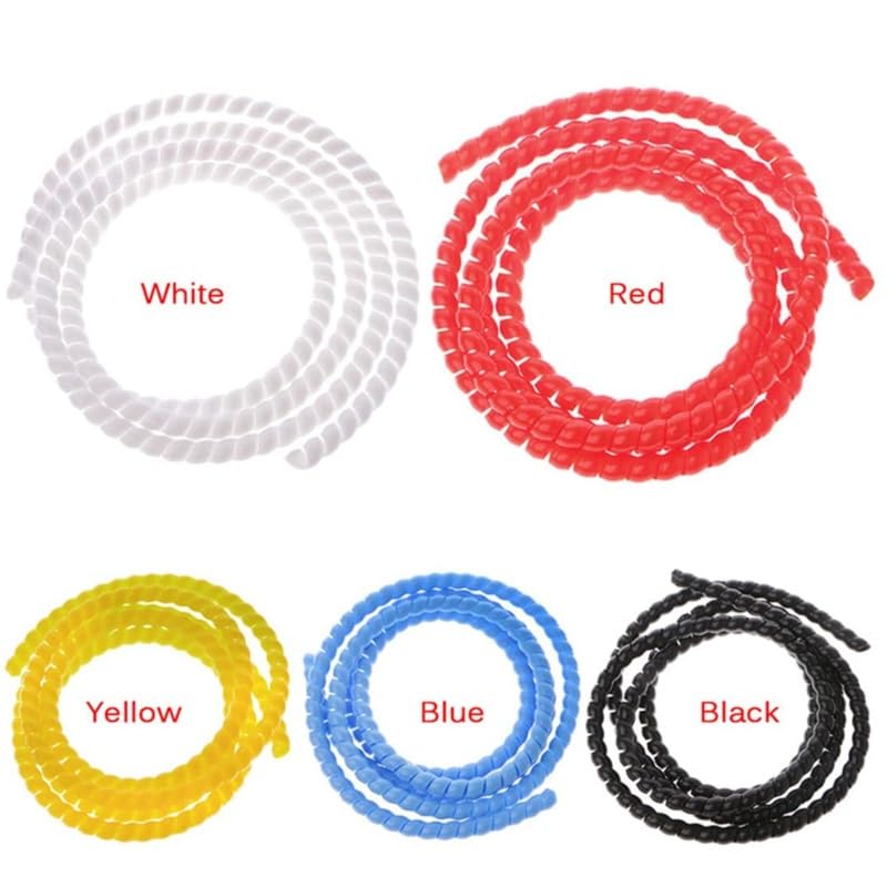 Spiral Wrap Spiral Cable Protection Sleeve Wrap Winding 8mm 10mm 14mm 16mm 20mm 25mm Inside Diameter Wire Organizer Winding Tube Tubing Cover(Color:Gray,Size:40mm 1 Meter)