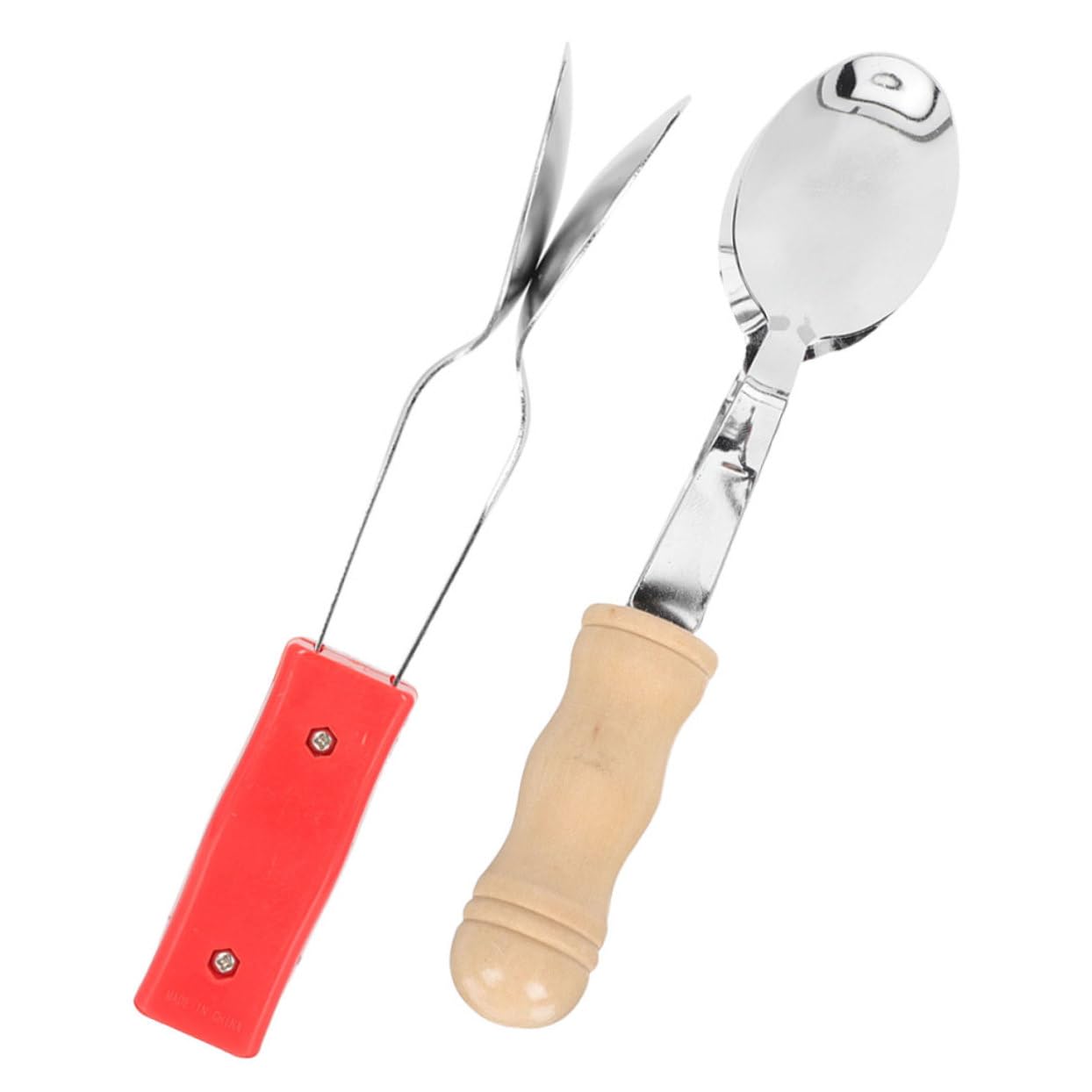 JOINPAYA 2Pcs Wooden Musical Spoons Percussion Instrument for Safe Plaything for Music Education Develops Rhythm Sensitivity and Self Confidence Making