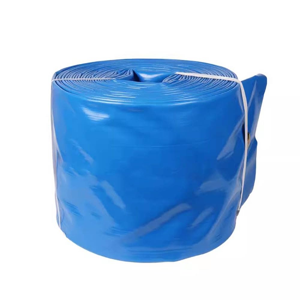 Manguera Plana De PVC Flexible De Alta Presión, Tubo De Descarga De Agua Plano for Riego Agrícola, 26,6 Cm X 20 Metros