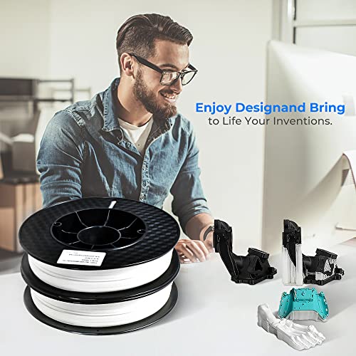 Image of PVA Filament, Water Soluble Support 3D Printer Filament 1.75mm 0.5KG Spool for 3D Printers, Natural