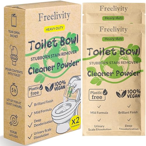 Freelivity Heavy Duty Toilet Bowl Cleaner Powder -...