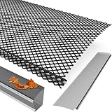 HOTYELL Lock in Gutter Guard, 6 Inch Heavy Duty Steel Leaf Filter Gutter Screens, Snap in Anti-Overflow Micro Mesh Protection Covers, Fit 4', 5' and 6' K Style Rain Gutter (6” x 78 ft (26 Pack))