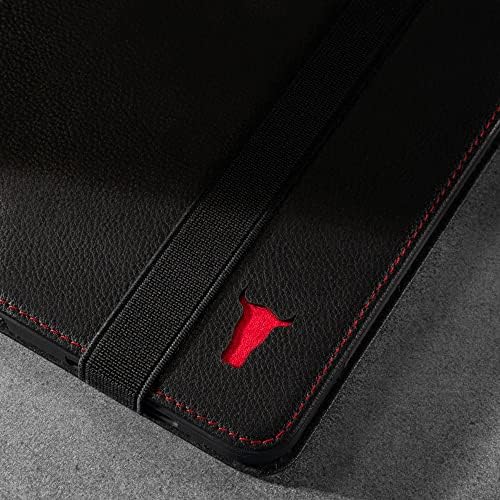 TORRO Case Compatible with iPad 10th Generation  Genuine Leather iPad 10th Gen 2022 Case with Stand Function and Wake / Sleep Function (Black)