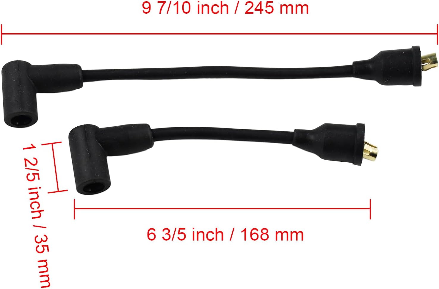Spark Plug Cable 84-813715A2 84-813715A3 Compatible with Mercury Mercruiser 15HP 18HP 20HP 25HP