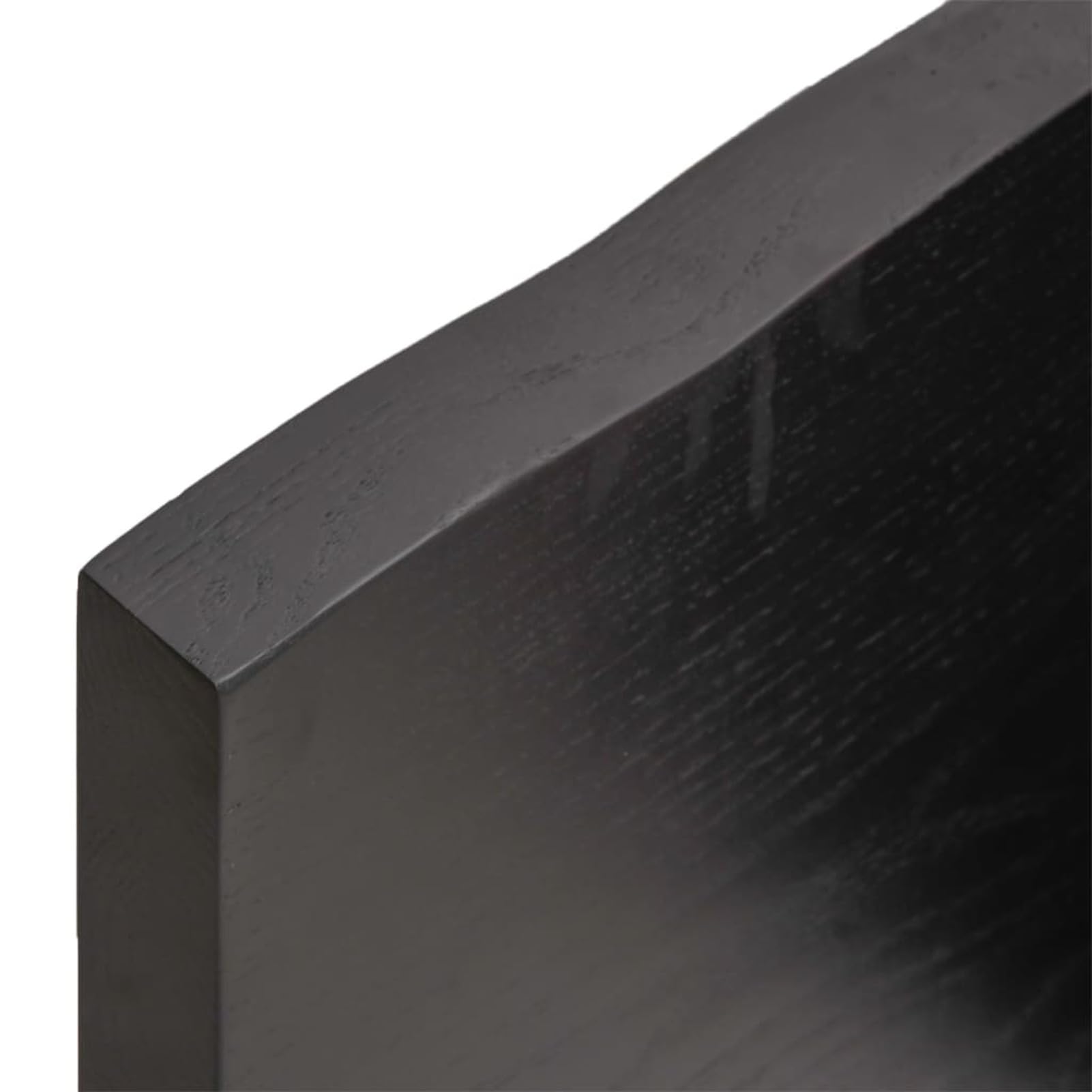 Homgoday Ciemnoszara półka ścienna 80 x 10 x 4 cm lity dąb, półka ścienna, półki ścienne, półka ścienna wisząca półka do przedpokoju półka meblowa