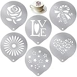 ◇Sicheres Material: Diese Cappuccino Schablonen sind aus korrosionsbeständigem Edelstahl gefertigt. Und das Kaffee Schablonen Design mit einer glatten Oberfläche sieht glänzend und leicht zu reinigen aus.