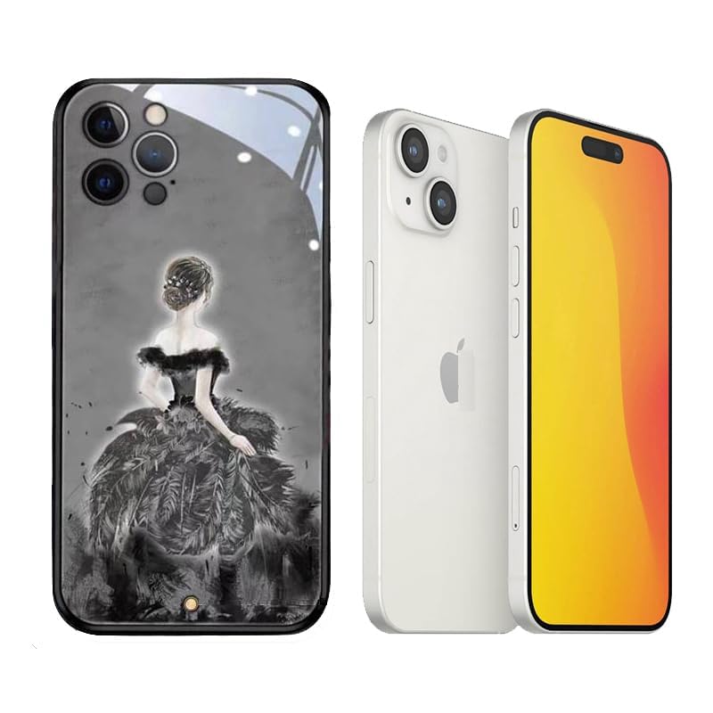 Coque iPhone 15 antichoc V-MOTA Angel Girl voix LED