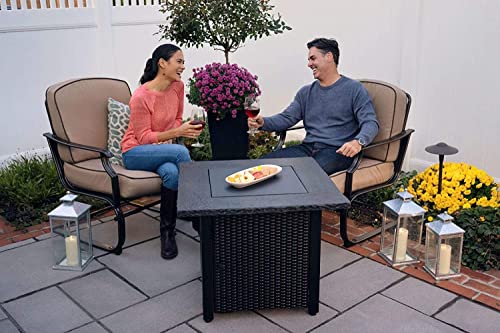 Endless Summer 30" Outdoor Propane Gas Rock Top Fire Pit (Lava Rocks) #TOP3
