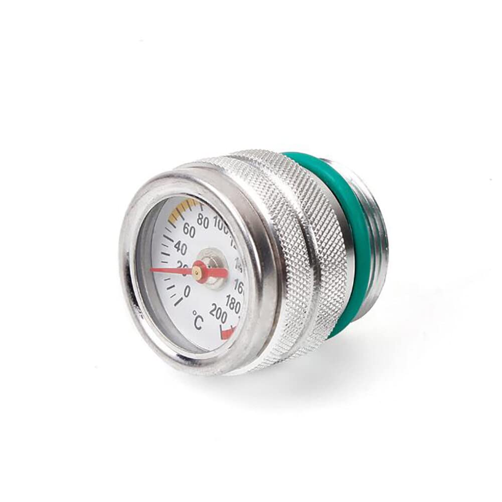 Indicateur de Température D'Huile Huile Temp Indicateur de Jauge de Température de Moteur de Moto Alliage éTanche M30 × 15 Universel Compatible avecKawasaki 650 1987-1998 Argent