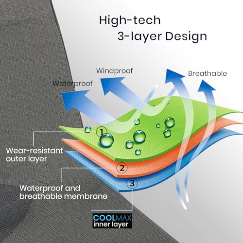 Waterproof Wading Socks, Leakproof Breathable Membrane Interlayer, Unisex Fishing Skiing Socks for Men Women Kids2