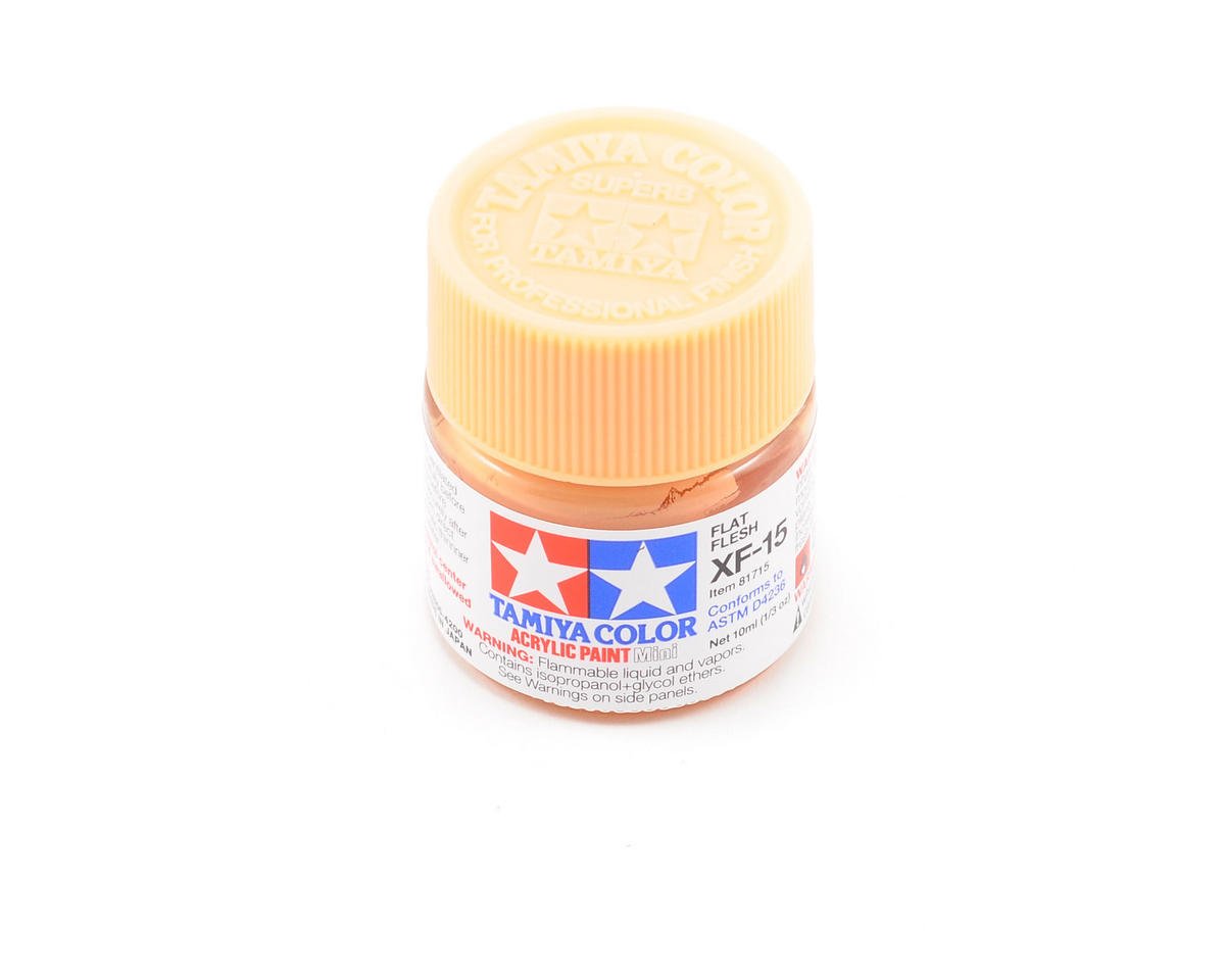 Tamiya 81715 – Acrylic Paint Mini, Matte Flesh 10 ml Bottle, XF-15