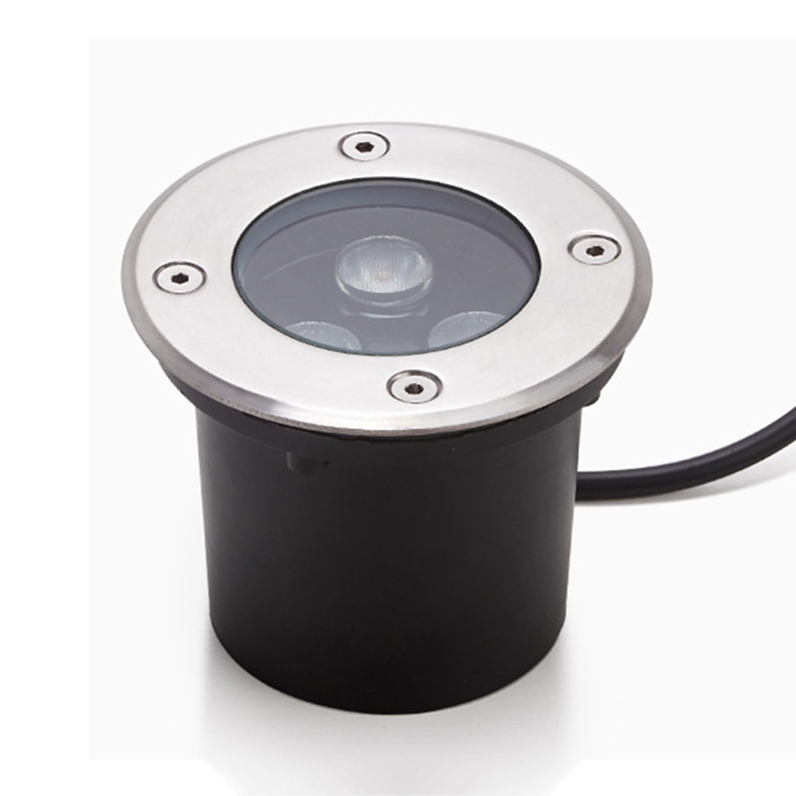 Foco empotrable exterior IP66 azul de 1W para iluminar caminos y terrazas