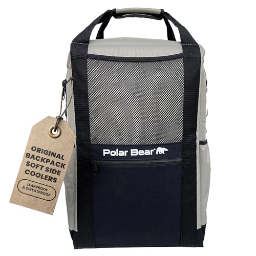Polar Bear Coolers - Soft-Sided Backpack Cooler - Insulated Backpack for Hiking...