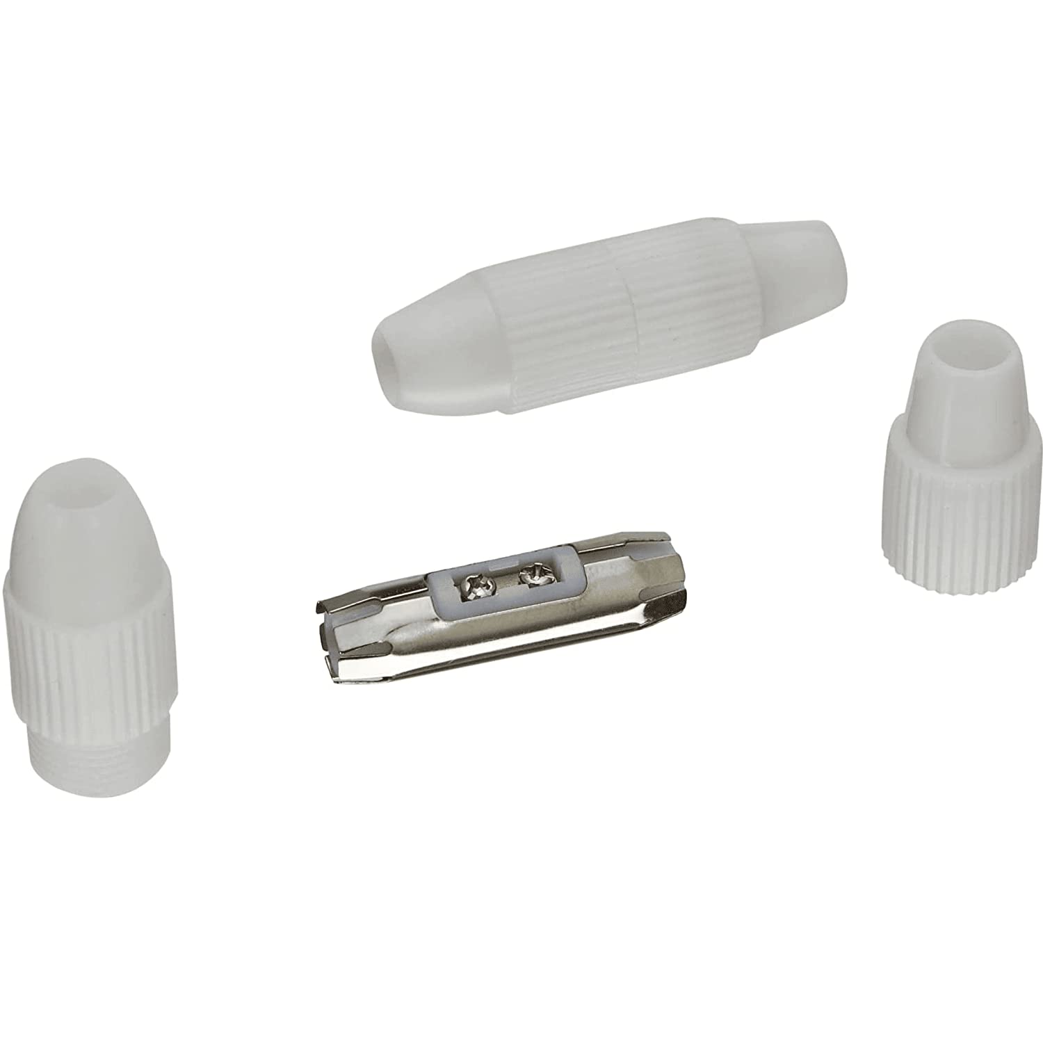 Raccordo Coassiale A Vite | Per Cavi Antenna TV | 75dB | PVC Bianco | Uso Interno - Foto 11