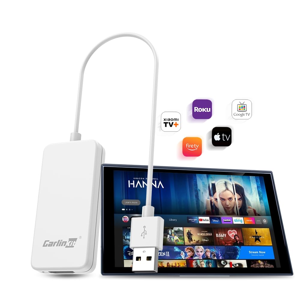 Carlinkit Car Streaming Dongle - HD2CP Vehicle Converter for Fire Stick, 1080p@60fps & Easy Installation & Stable & No Latency, Compatible with Set Top Box, Game Consoles or Any HDMI-Enabled Device