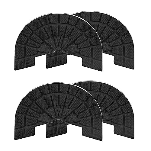 Image of HARFINGTON 2pair Shoe Sole Protector for Sneakers Size 8.5-9 Non Slip Pad Heel Plates Repair for Men and Women, Black