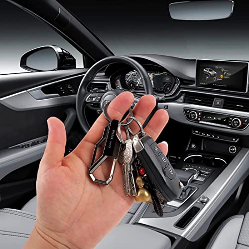 KESTAR Car Key Chain Key Ring Business Keychain Car Key Ring Key Organization for Men and Women, Classic Black - Image 3