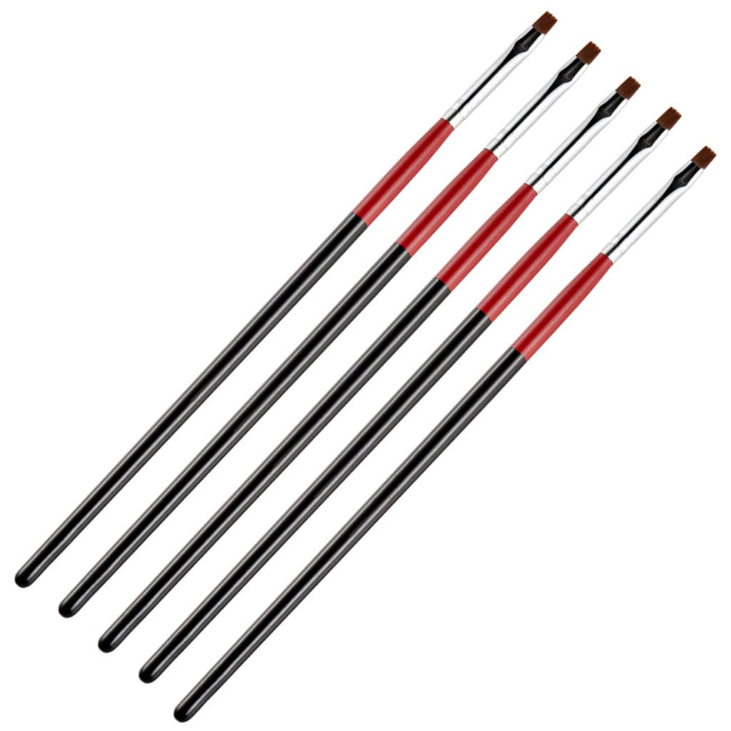 5PCS/Set Kit Brush Nail Art Pen Painting Drawing Design Tool Gel Manicure Salon Professional Carving Tips Acrylic