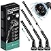 JULY HOME Electric Spin Scrubber with Adjustable Extension Shower Scrubber Brush, Cordless Automatic Power Scrubber for Shower, Cleaner for Tile, Floor, Long Handle & 3 Brush (Packaging May Vary)