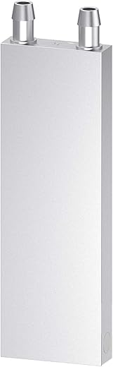 UG LAND INDIA Peltier Aluminum Water Cooling Block 40x120x12mm Liquid Water Cooler Heat Sink System Waterblock for CPU Graphics Radiator GPU