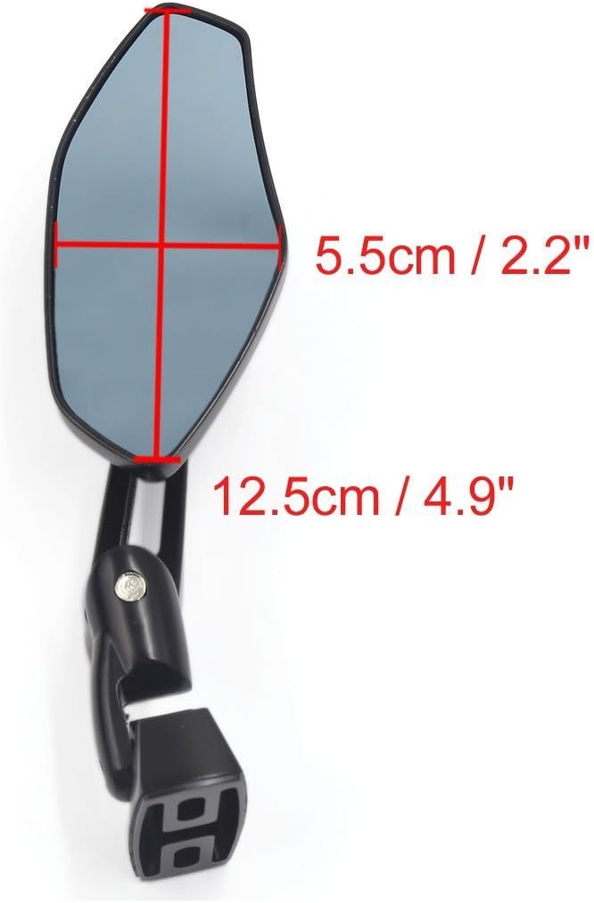 Black Mirrors Compatible with Suzuki Hayabusa 1999-2026 Convex Fully Adjustable, Aircraft-Grade Strength Aluminum