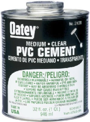Cemento para tubería PVC 32 oz claro pack 12 miniatura 2