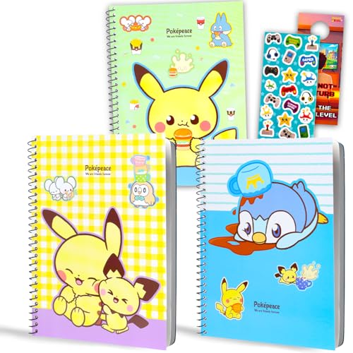 Pokemon Spiral Mini Notebook 3 Pack - Unruled, 6x8", Bundle image 5
