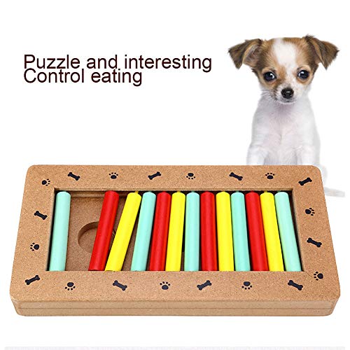 Brinquedo lento para animais de estimação, Brinquedo de madeira para animais de estimação, Proteção