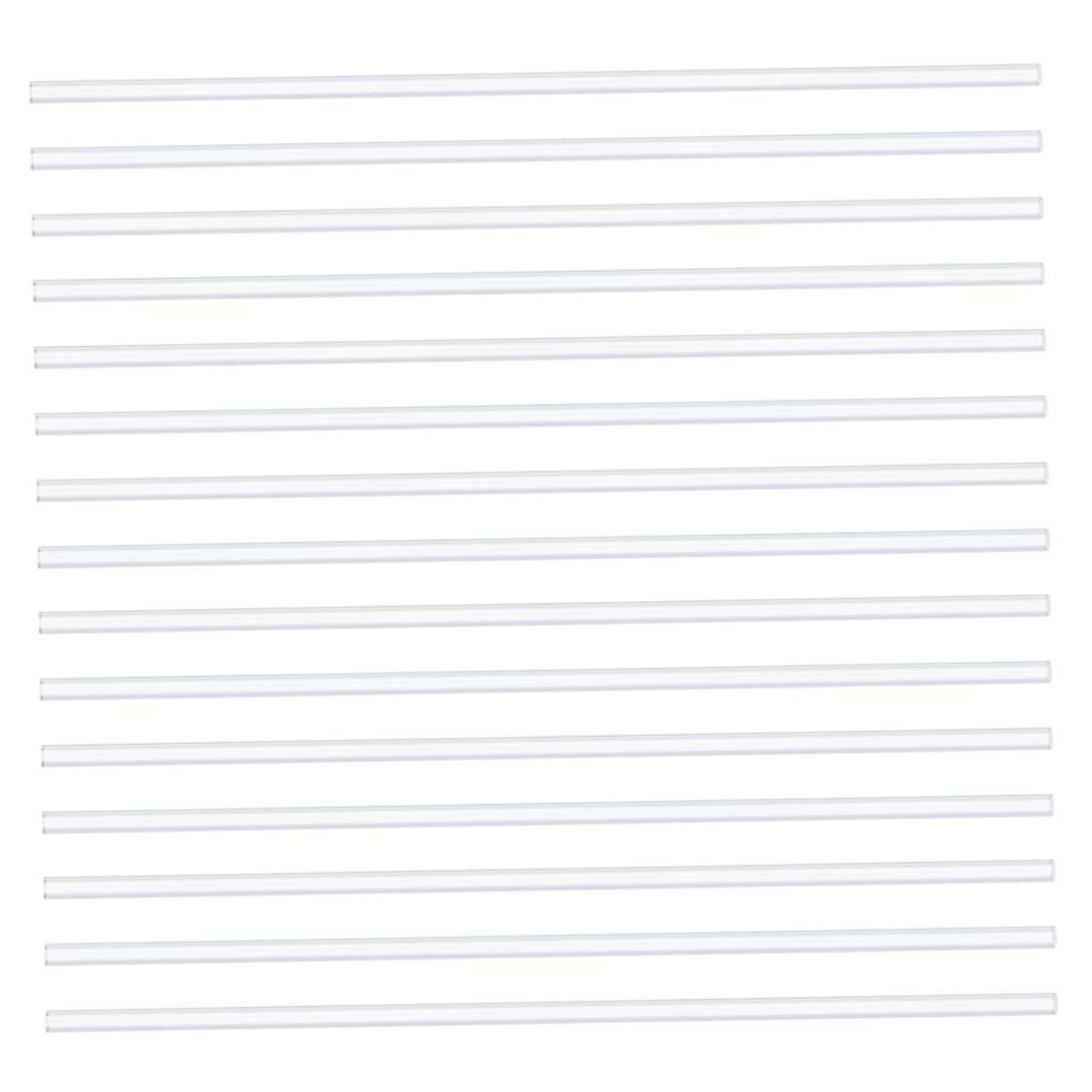 Cabilock 100Pcs Clear Acrylic Lollipop Sticks Candy Treat Sticks for DIY Cake Pops Decorations Premium for Parties and Festivals