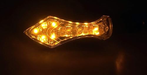Miniatura 3 de Señales de giro LED negras para motocicleta, lente ahumada, flecha negra, luces intermitentes compatibles con Kawasaki Ninja H2R 2018