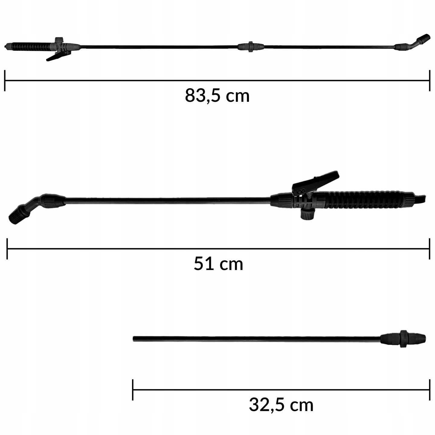 KRUMAD Drucksprüher 5L, Gartenspritze mit Lanze 203,5 cm, Maximaler Druck 3,2 bar, Hand Drucksprühgerät für Garten, Unkraut, Pflanzenschutz & Reinigung, Verstellbarer Sprühkopf, Tragegurt