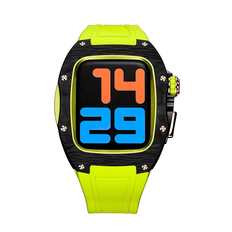Étui en fibre de carbone Apple Watch 45mm : le bracelet sport chic pour votre iWatch Series 8