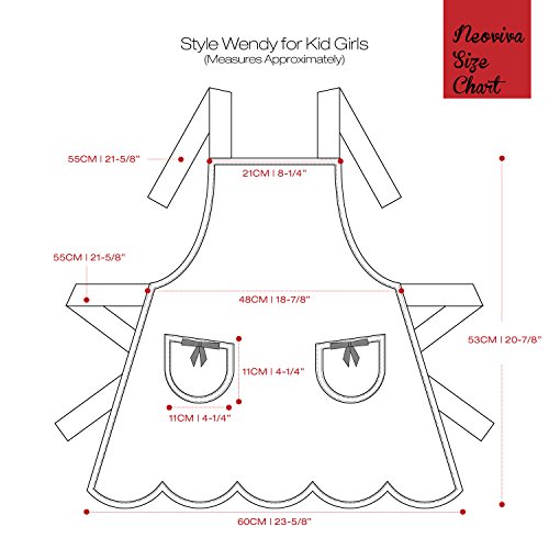 Neoviva Kids Apron And Kids Oven Mitts Set For Play Kitchen, Cute Polka Dots Toddler Kitchen Linen Set For Christmas Gift #TOP5