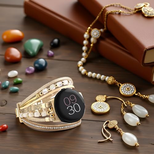 Correa de cuero para Google Pixel Watch 41mm miniatura 2